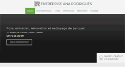 Desktop Screenshot of entrepriseanarodrigues.com