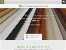 Tablet Screenshot of entrepriseanarodrigues.com